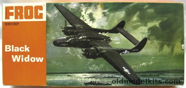 Frog 1/72 Northrop P-61 Black Widow 'Double Trouble' - Orange Series, F170 plastic model kit